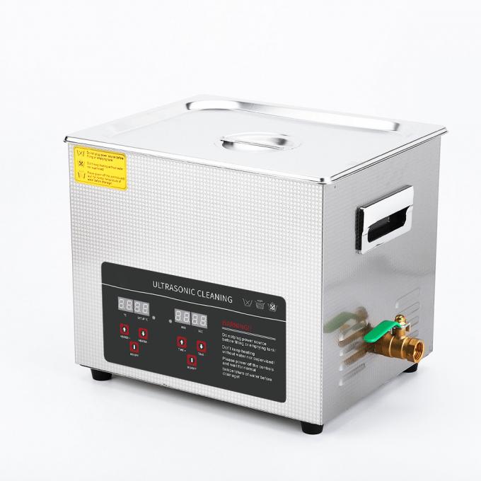 Leistungsstarke Ultraschallteile Waschmaschine Digitale beheizte Timer Tank Kapazität 10L 1