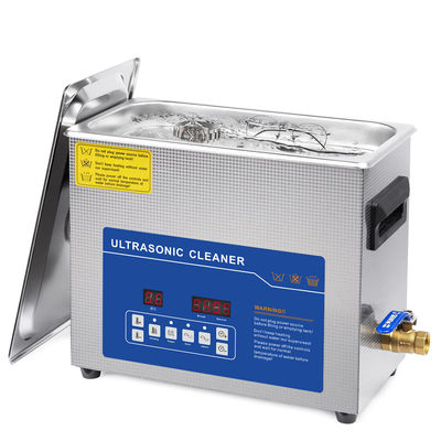 110V/220V Digitales Ultraschallreiniger 6L Kapazität Doppelfrequenzheizungs Timer Perfekt für Zahnersatz Münzen Werkzeuge Schmuck